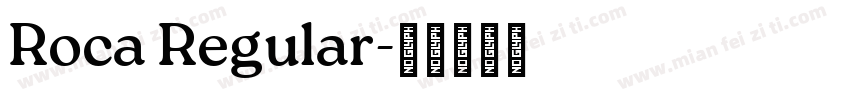 Roca Regular字体转换